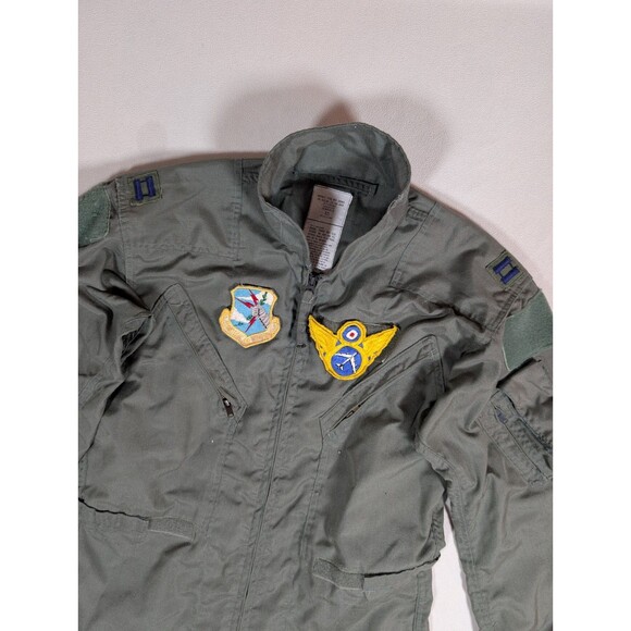 USGI CWU-27/P Fire Resistant Sage Green Summer Flyer's Coveralls Flight Suit 42L - Picture 1 of 15
